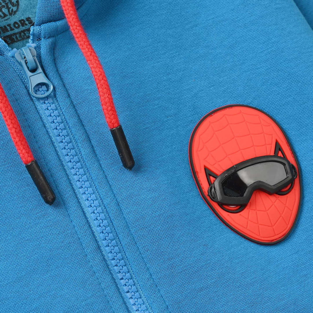 Boys Fleece Knitted Jacket - Blue