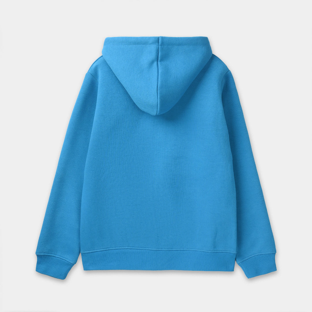 Boys Fleece Knitted Jacket - Blue