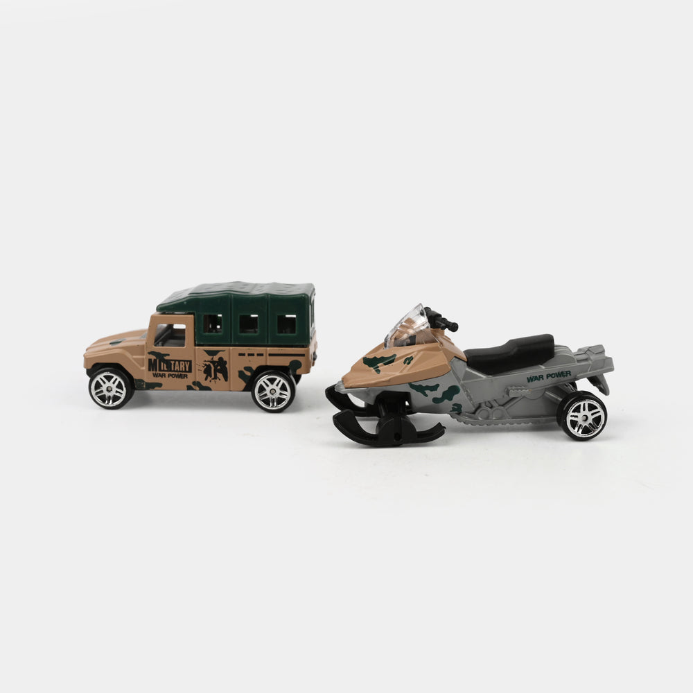 Mini Alloy Military Die-cast Vehicles Set 2Pcs