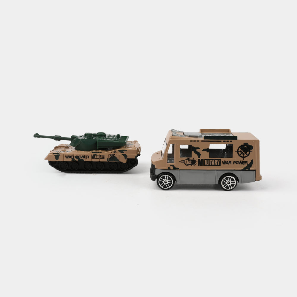 Mini Alloy Military Die-cast Vehicles Set 2Pcs