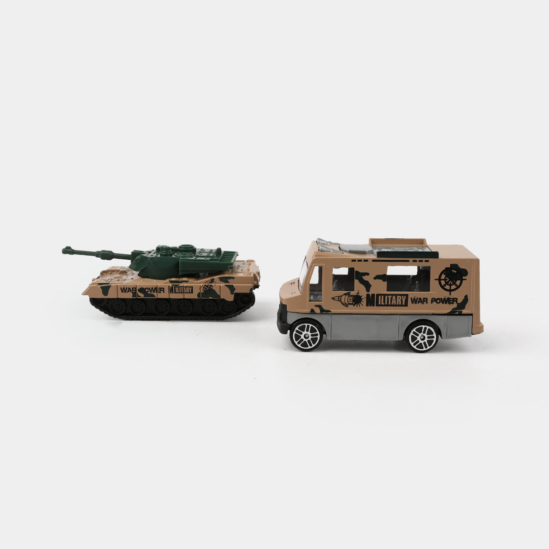 Mini Alloy Military Die-cast Vehicles Set 2Pcs