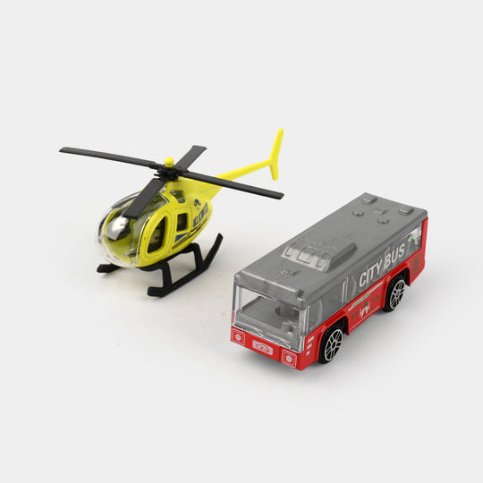 Alloy Transport Vehicle Die-cast Model Set 2Pcs