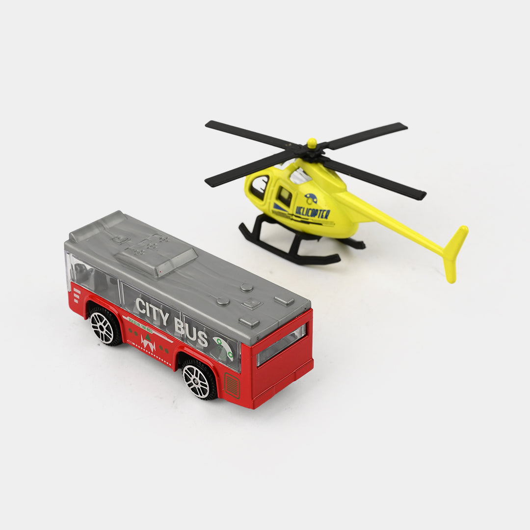 Alloy Transport Vehicle Die-cast Model Set 2Pcs