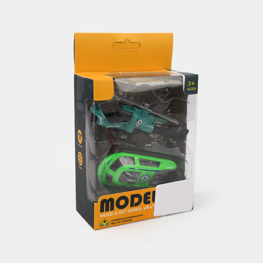 Alloy Transport Vehicle Die-cast Model Set 2Pcs