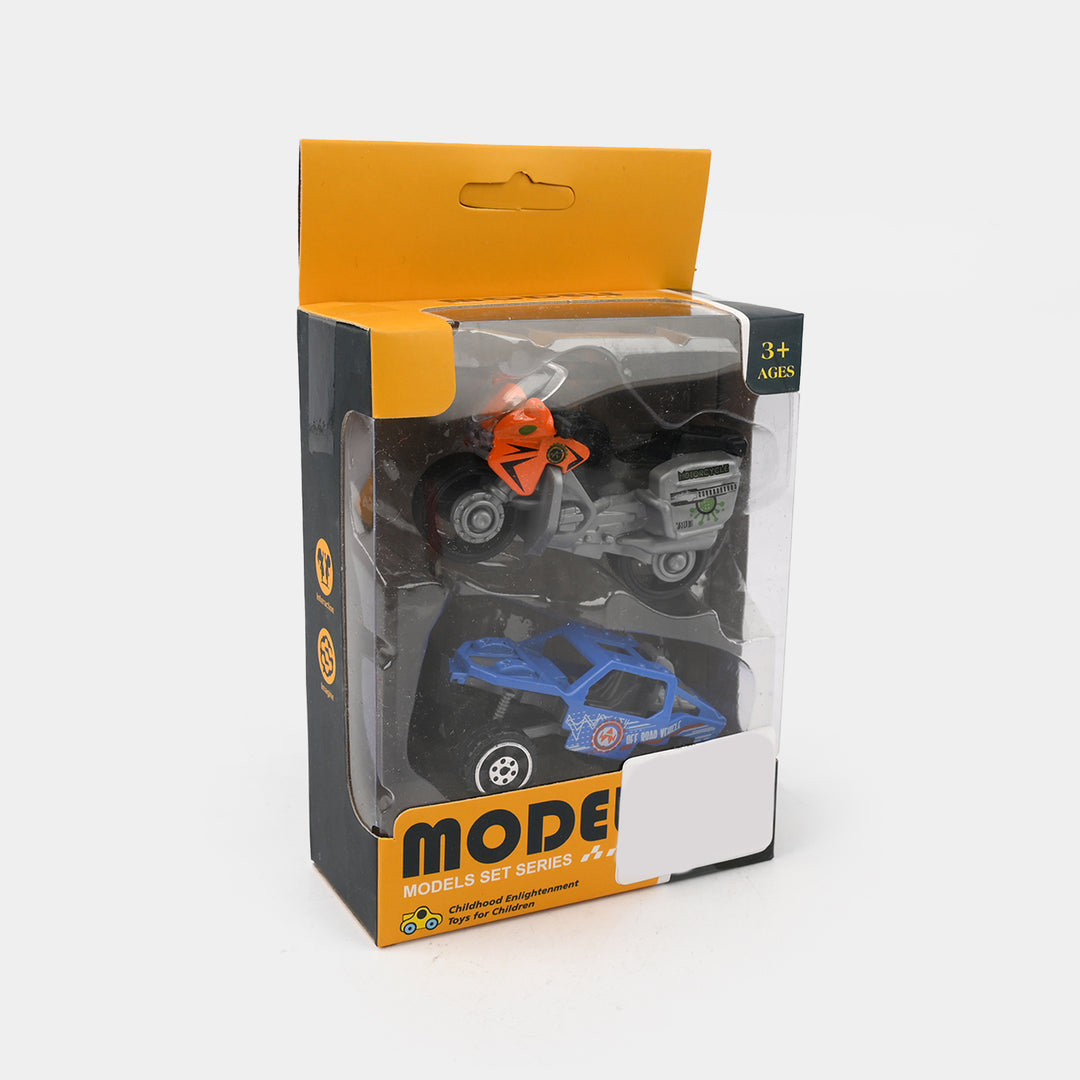 Alloy Transport Vehicle Die-cast Model Set 2Pcs
