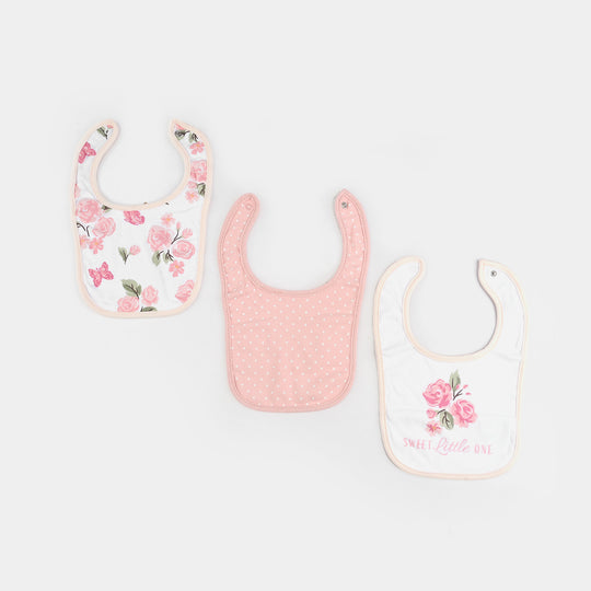 Baby Bibs & Booties Set | 3 Pcs