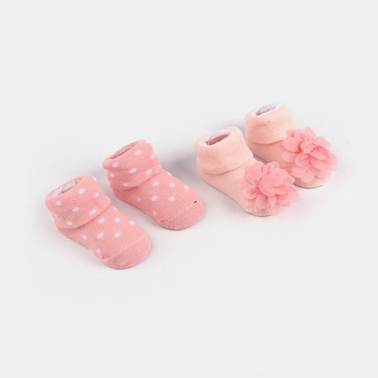 Baby Bibs & Booties Set | 3 Pcs