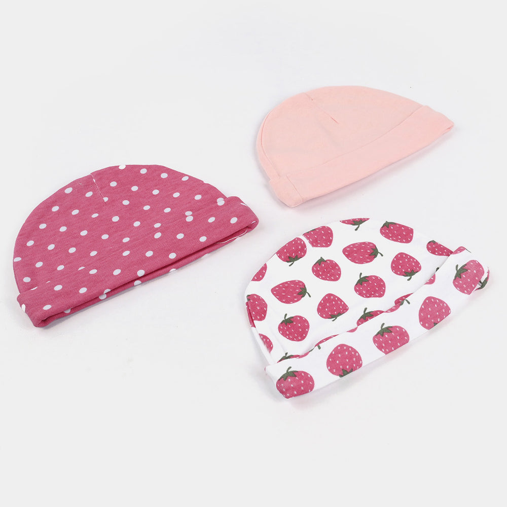 Pack OF 3 Infant Cap Set