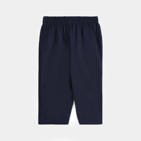 Infant Boys Cotton Poplin 3 Piece Suit (Pageant Blue)-NAVY