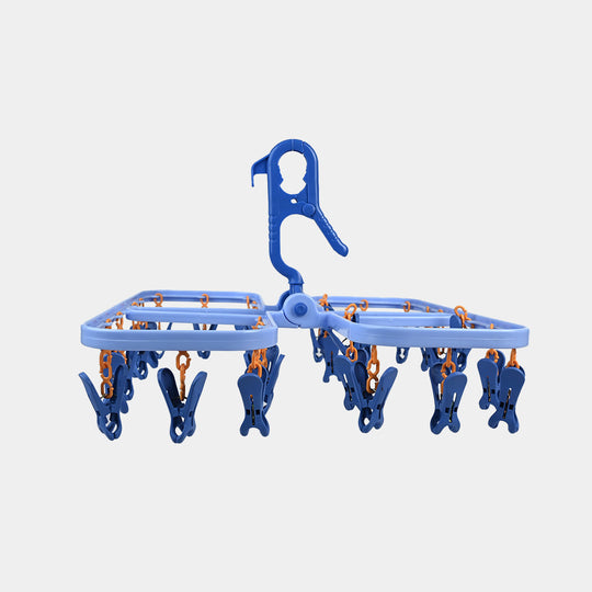 Baby Clothes Drying Hanger With Multiple Clips