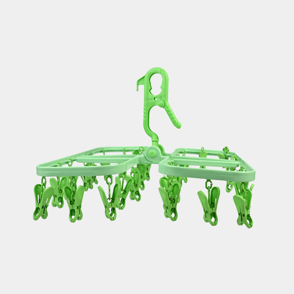 Baby Clothes Drying Hanger With Multiple Clips