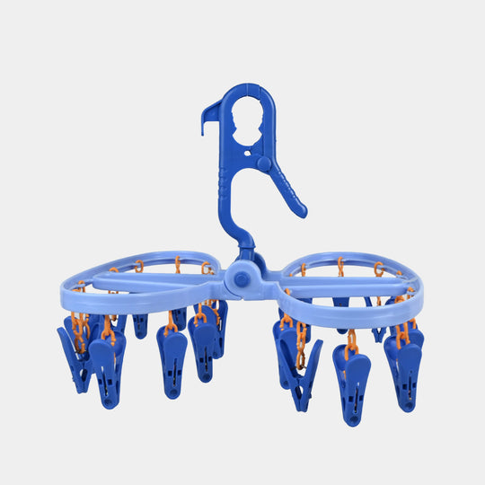 Baby Clothes Drying Hanger With Multiple Clips