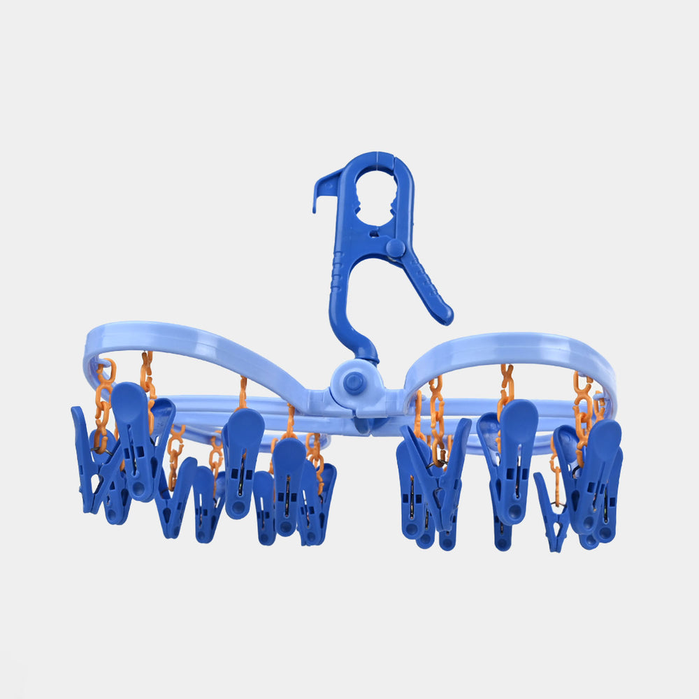 Baby Clothes Drying Hanger With Multiple Clips