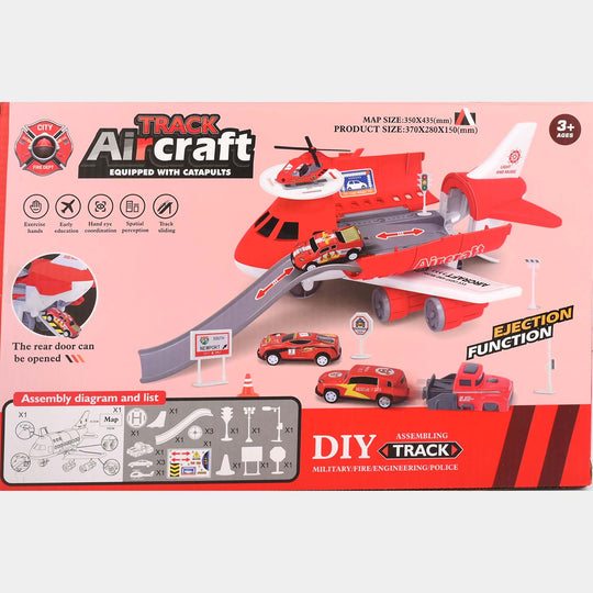 Track Aircraft Toy Set Road Blocks