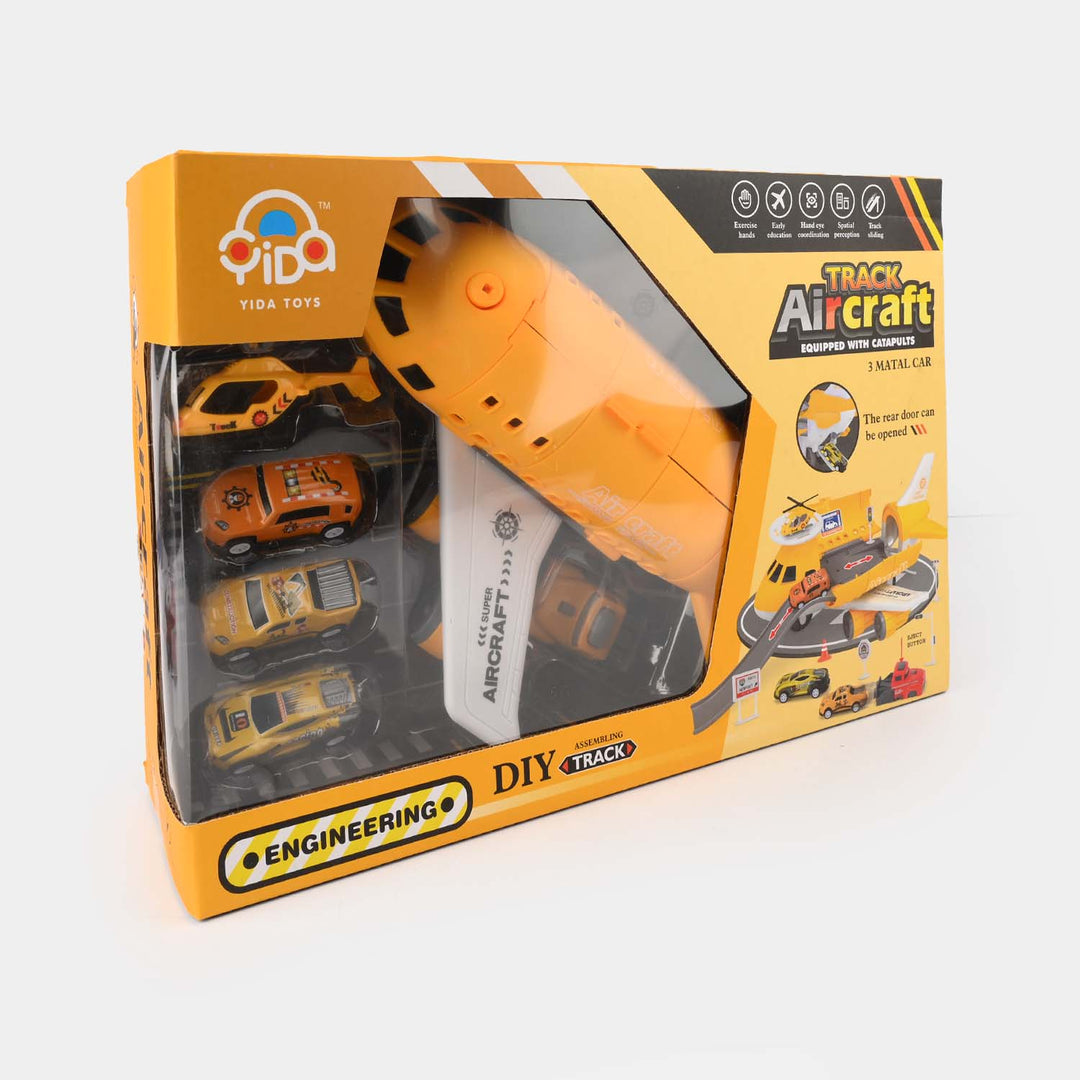 Track Aircraft Toy Set Road Blocks