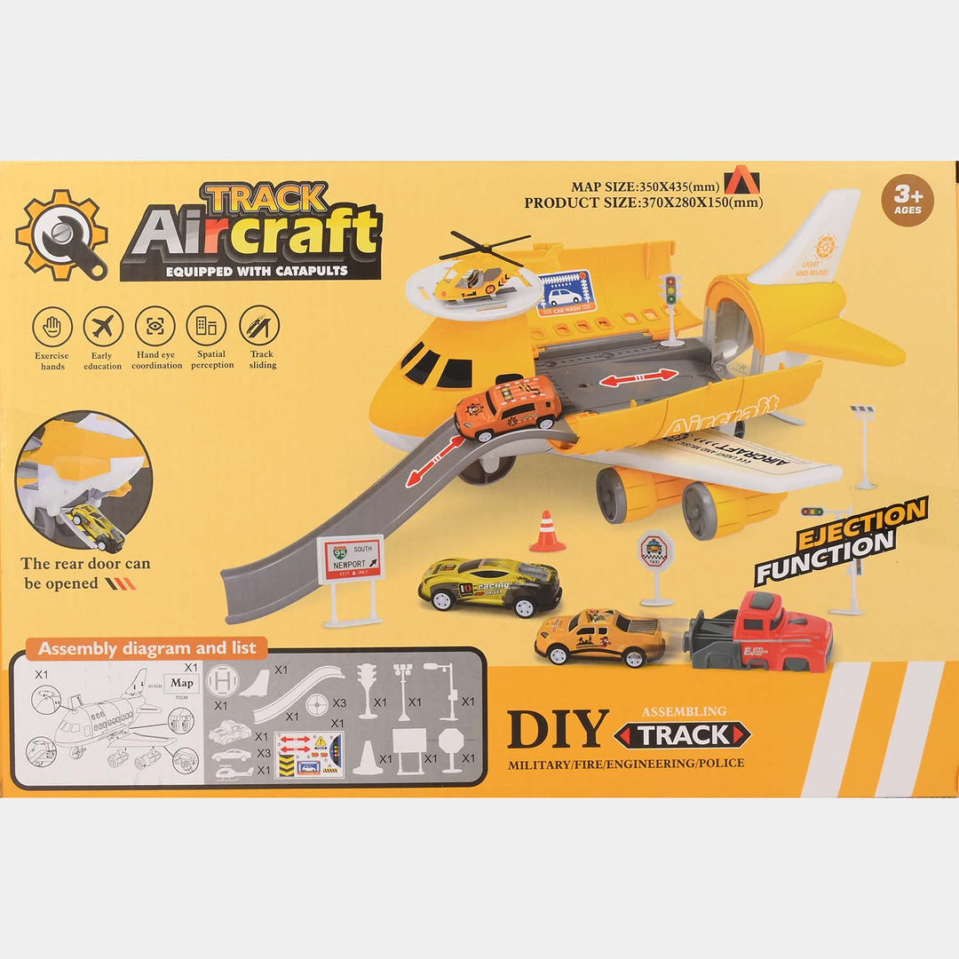 Track Aircraft Toy Set Road Blocks