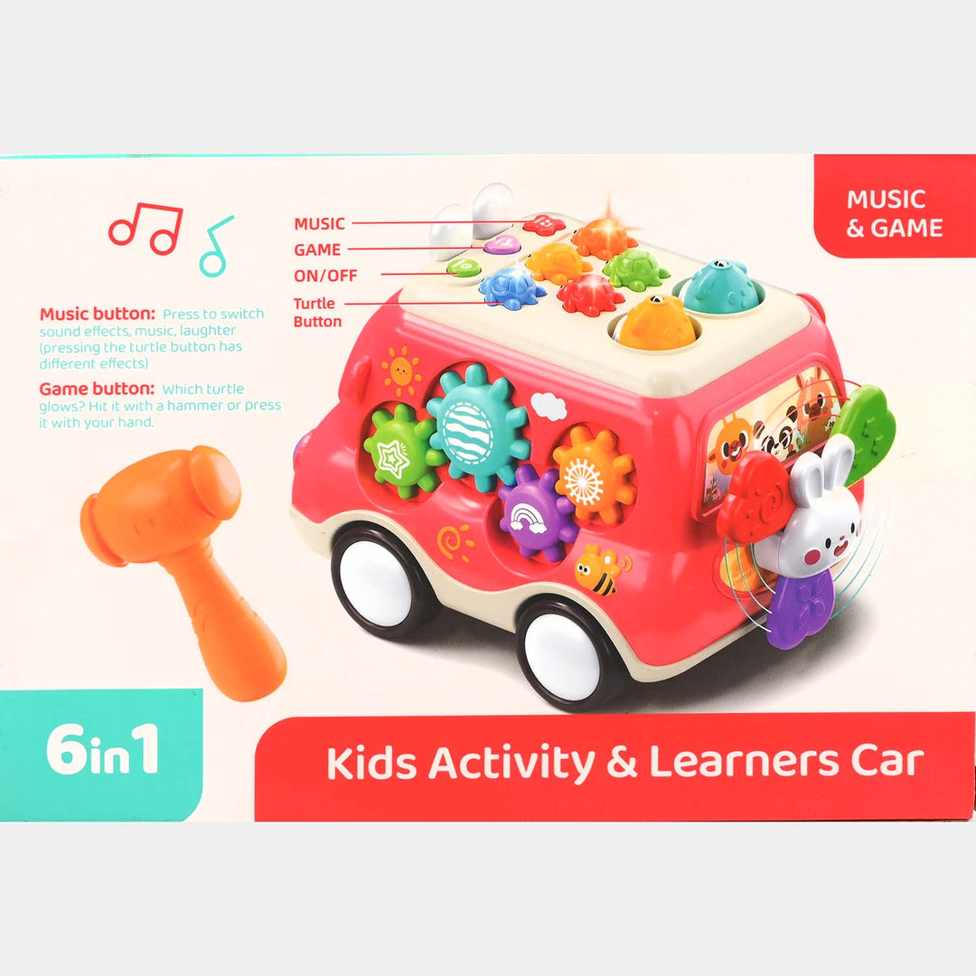 Baby Bus Montessori Musical Toy – 6-in-1 Activity & Learners Car