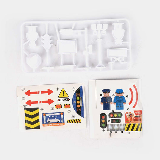 Track Aircraft Toy Set Road Blocks