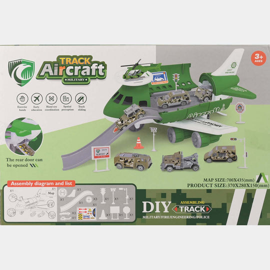 Track Aircraft Toy Set Road Blocks