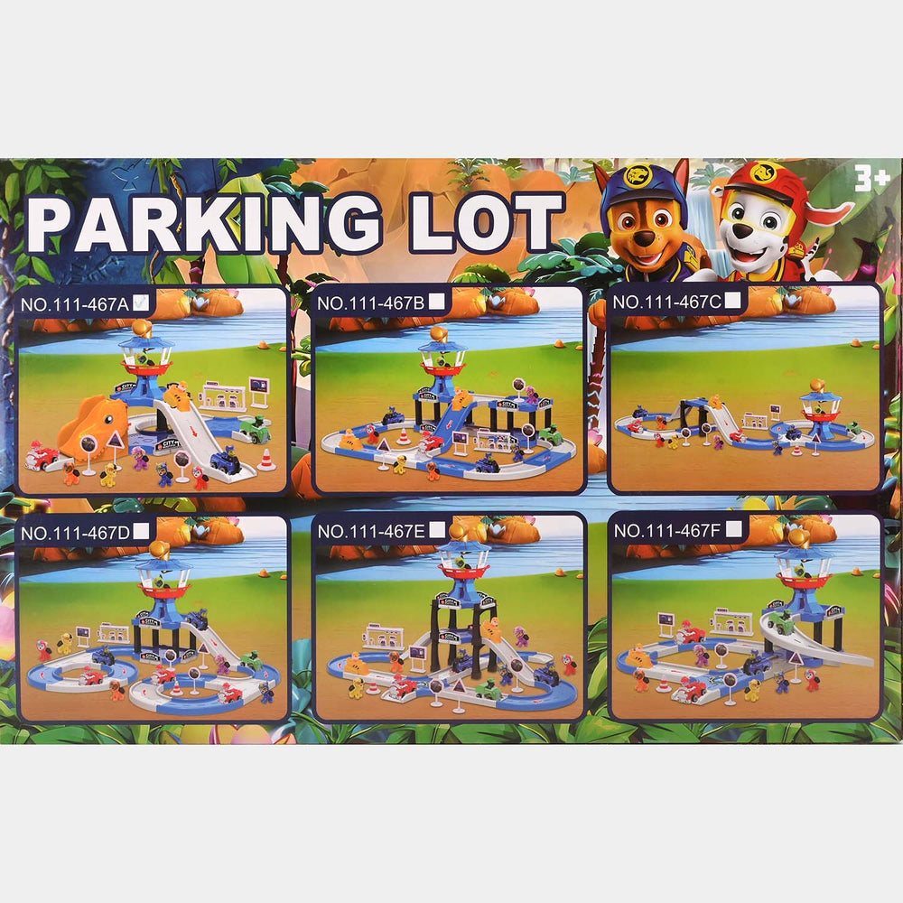 Parking Lot DIY Build Rail Car Set – 4 Car Playset