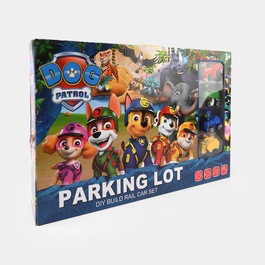 Parking Lot DIY Build Rail Car Set – 4 Car Playset