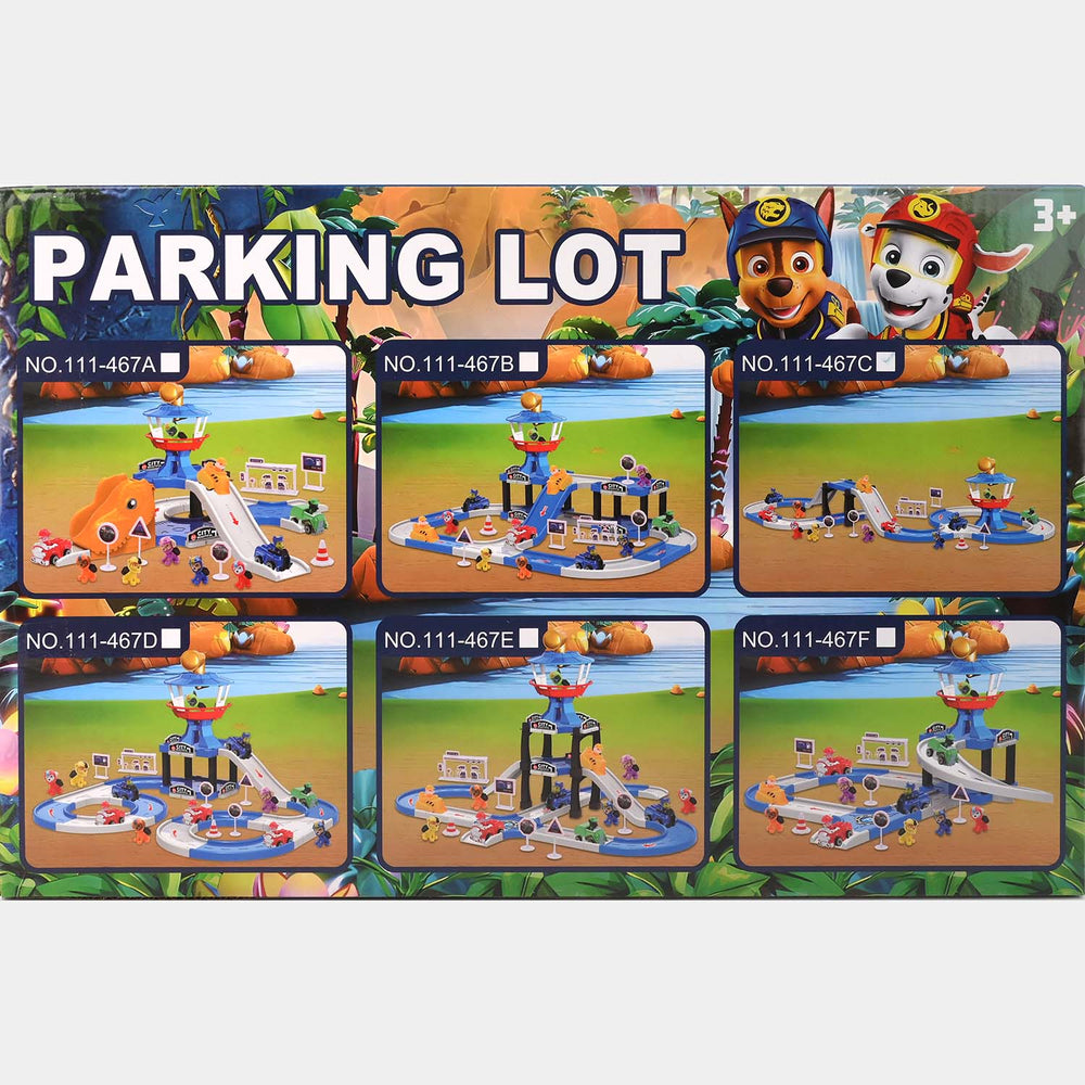 Parking Lot DIY Build Rail Car Set – 4 Car Playset