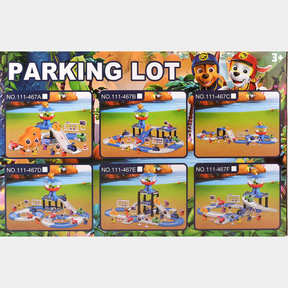 Parking Lot DIY Build Rail Car Set – 4 Car Playset