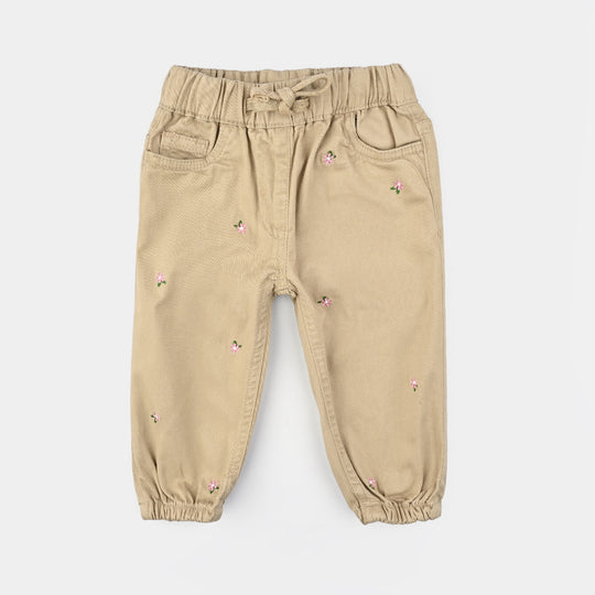 Infant Girls Cotton Twill Pant Patels