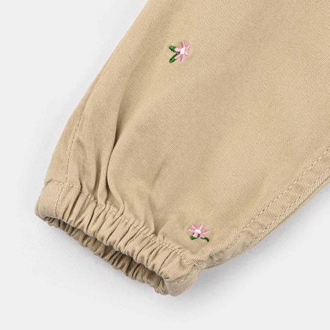 Infant Girls Cotton Twill Pant Patels