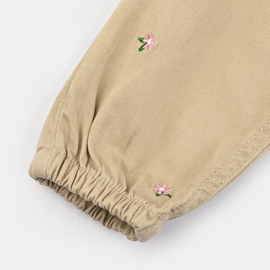 Infant Girls Cotton Twill Pant Patels