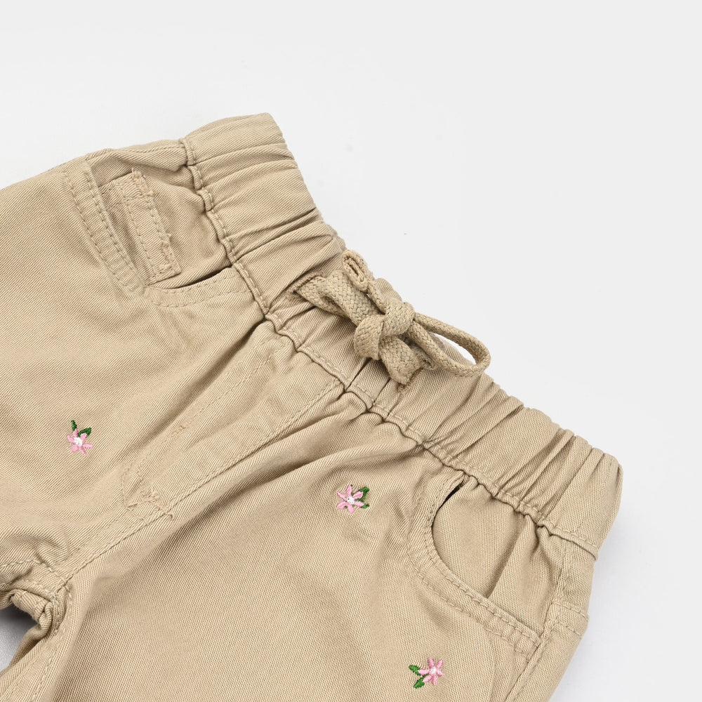 Infant Girls Cotton Twill Pant Patels