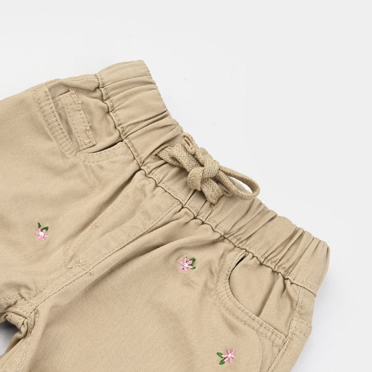 Infant Girls Cotton Twill Pant Patels