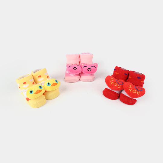 Booties/Socks Pack of 3 | 3-12M