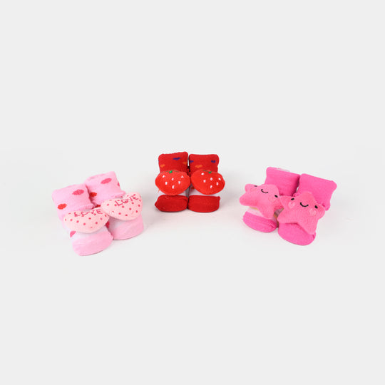 Booties/Socks Pack of 3 | 3-12M