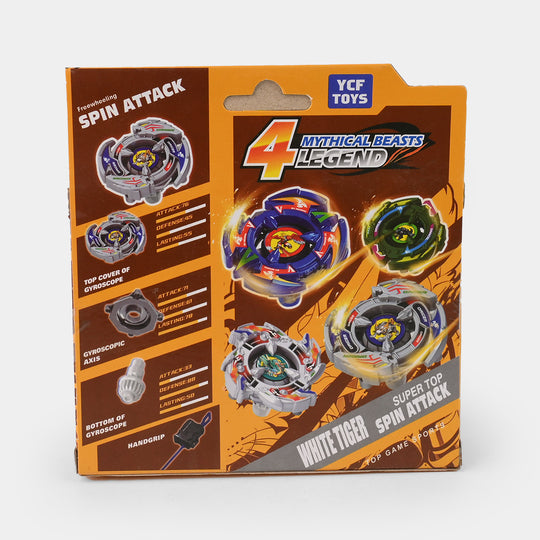 Burst Alloy Gyro With Launcher For Kids