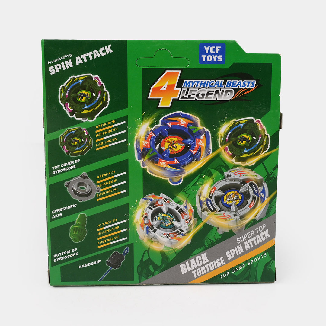 Burst Alloy Gyro With Launcher For Kids