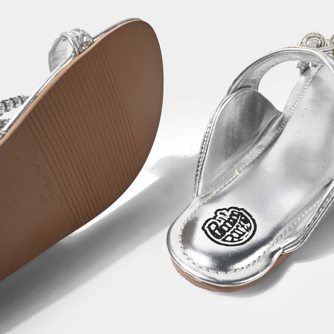 Girls Kolhapuri MT-05-SILVER