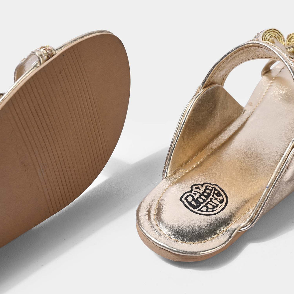 Girls Kolhapuri MT-05-GOLDEN