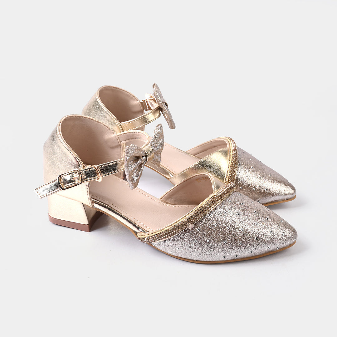 Girls Pumps Heels ZP-093-GOLDEN