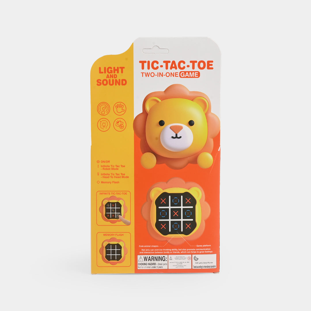 Tic-Tac-Toe 2 in 1 – Snap and Play Light-Up Game