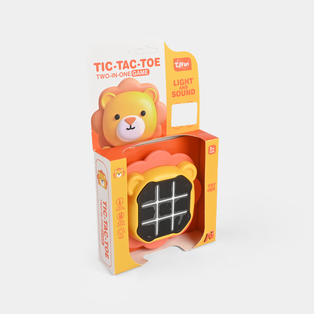 Tic-Tac-Toe 2 in 1 – Snap and Play Light-Up Game