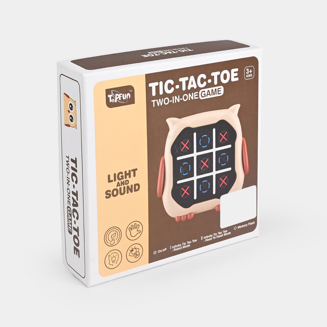 Tic-Tac-Toe 2 in 1 – Snap and Play Light-Up Game