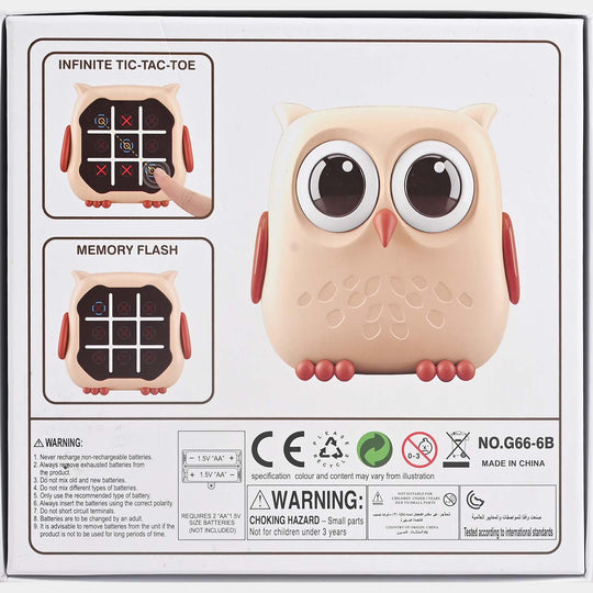 Tic-Tac-Toe 2 in 1 – Snap and Play Light-Up Game
