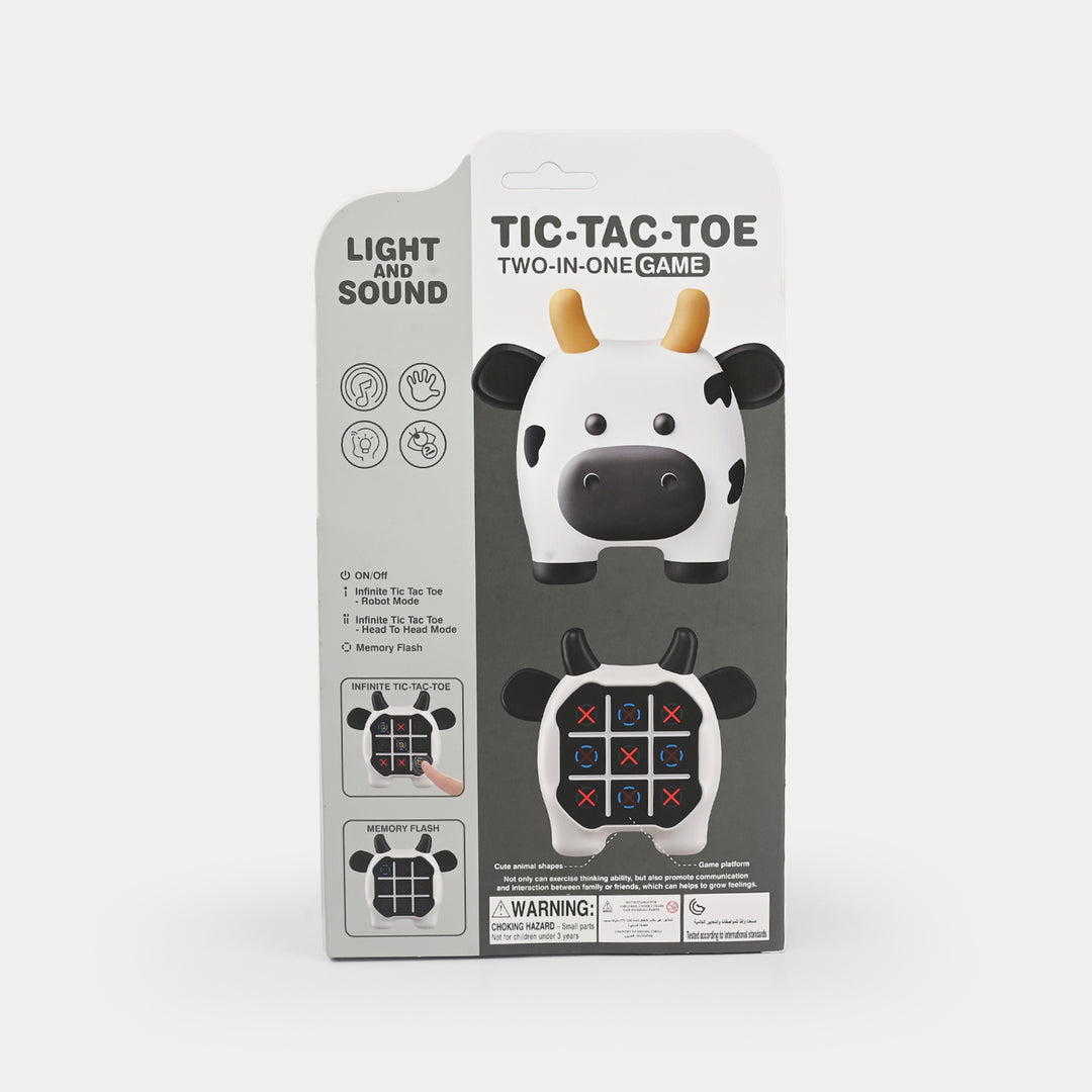 Tic-Tac-Toe 2 in 1 – Snap and Play Light-Up Game