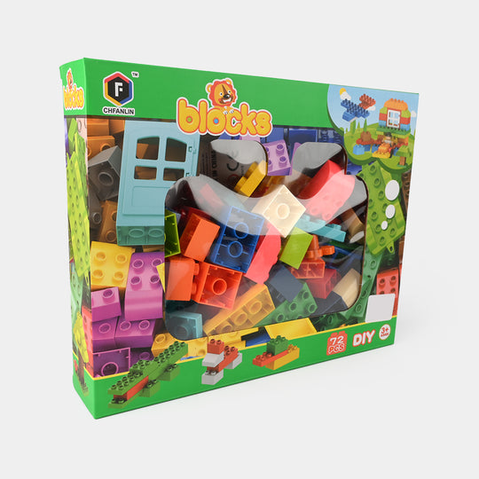 Colorful Building Blocks Set 72Pcs
