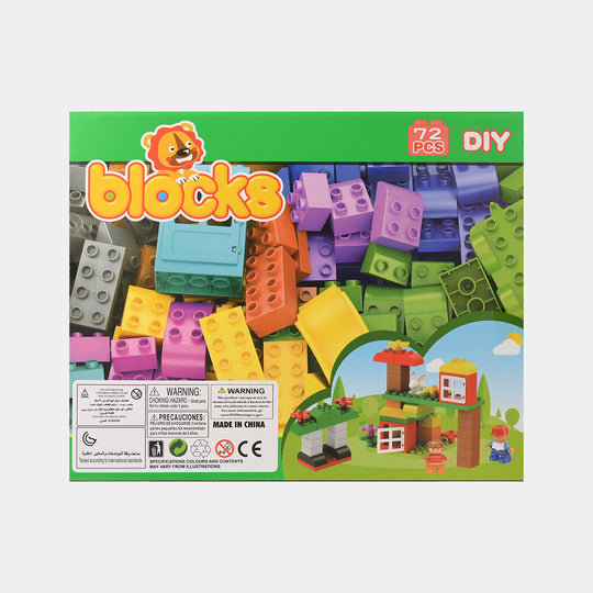 Colorful Building Blocks Set 72Pcs