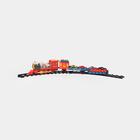 Electric Steam Train Set With Tracks