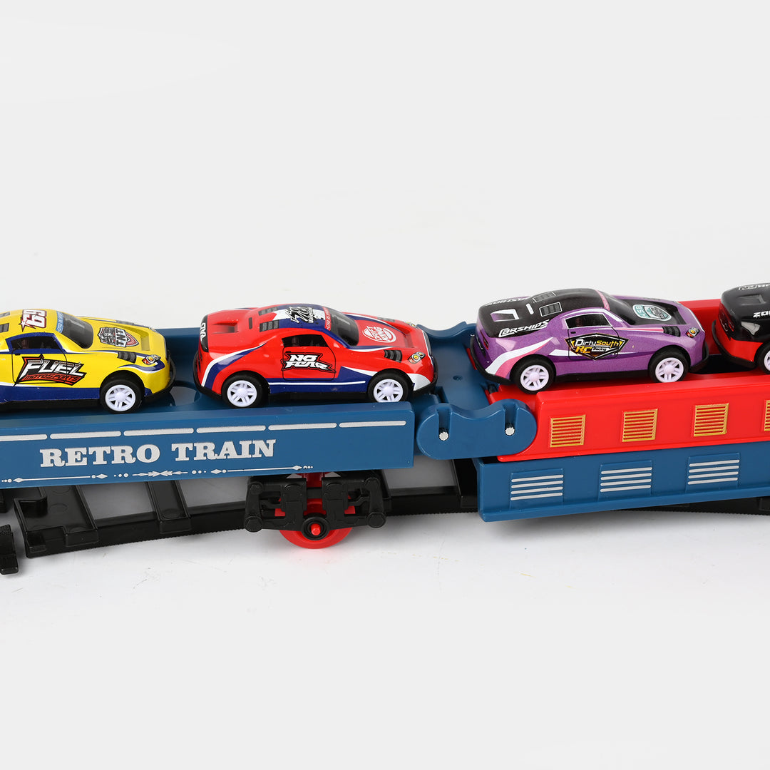 Electric Steam Train Set With Tracks