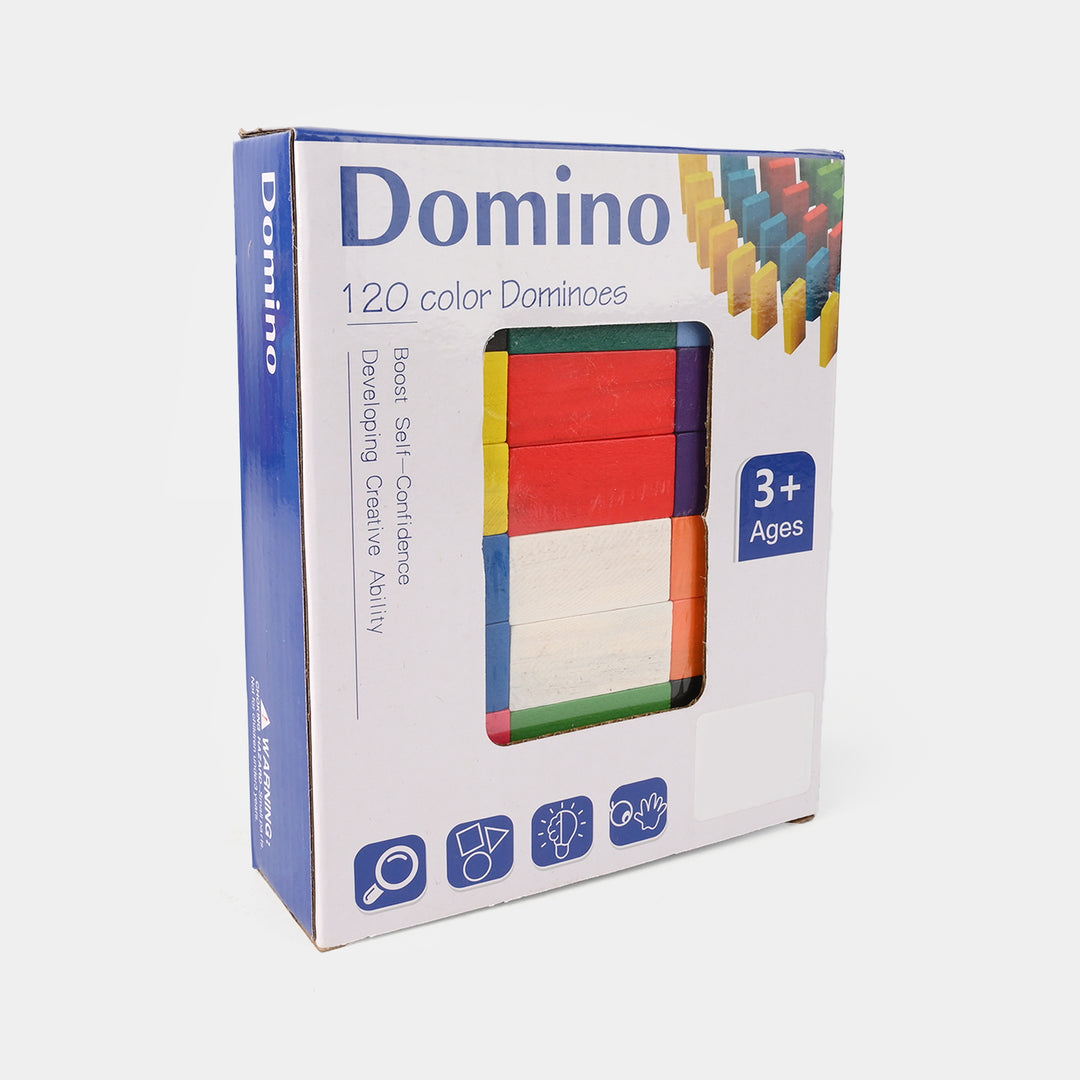 Colorful Wooden Dominoes – Educational Game