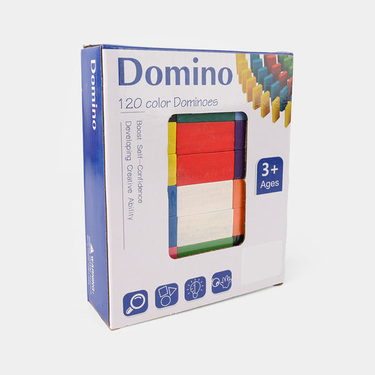 Colorful Wooden Dominoes – Educational Game